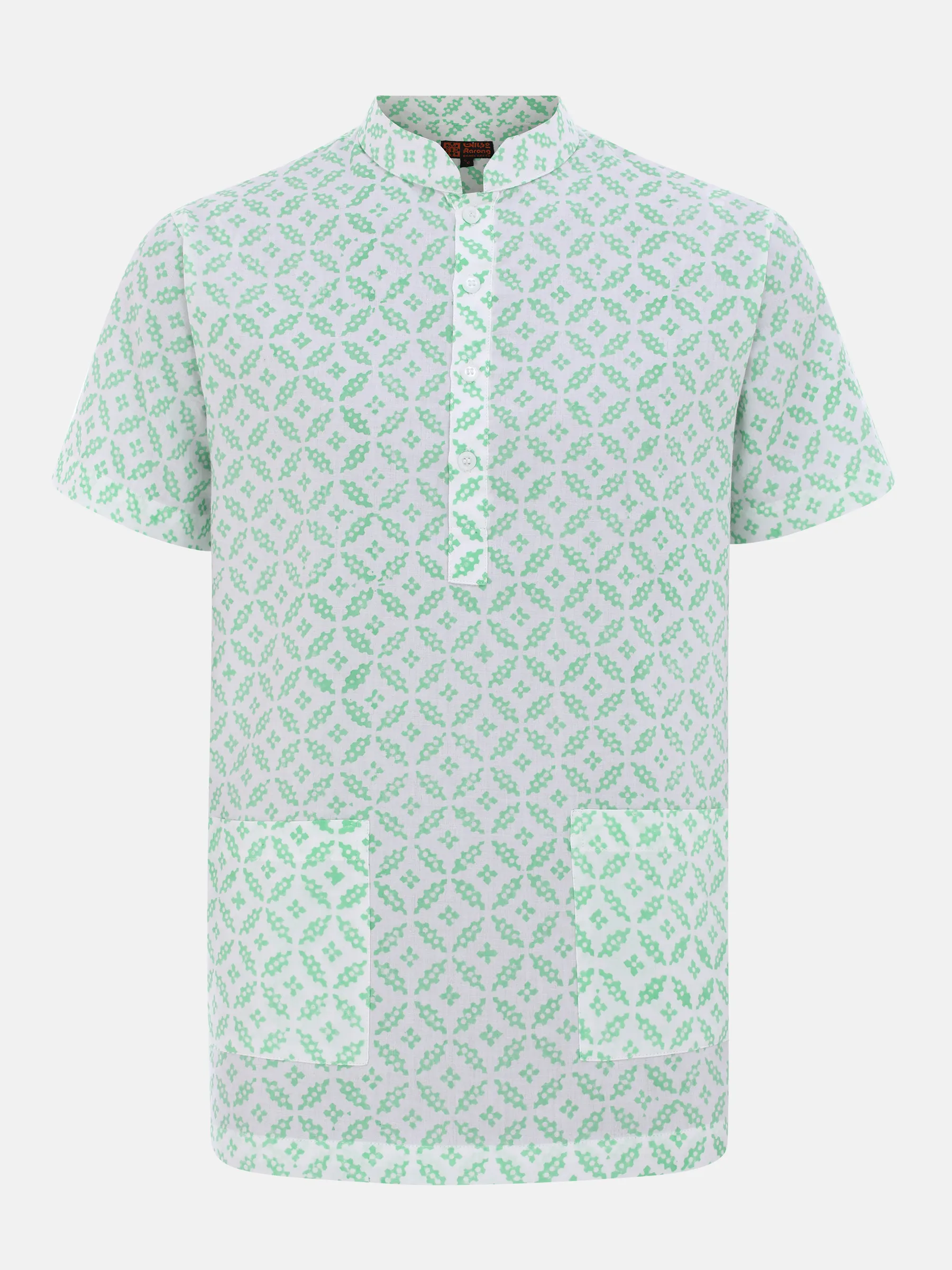 Green Printed Cotton Fatua